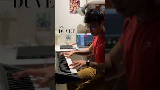 Duvet Short Cover🩵 piano pianocover pianomusic duvet bôa [upl. by Drannel97]