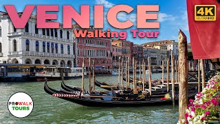 Venice Italy 4KUHD Walking Tour  With Captions  Prowalk Tours [upl. by Obelia]