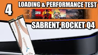 Sabrent Q4 PS5 Test PS5 SSD Expansion Test 4 [upl. by Hsot965]