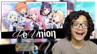 【MV】 ReUnion【hololive English Myth Original Song】  REACTION [upl. by Eileme]