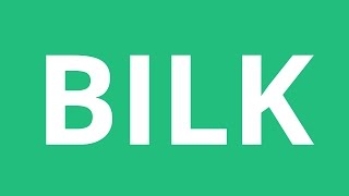 How To Pronounce Bilk  Pronunciation Academy [upl. by Ocsecnarf]