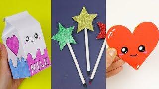 5 DIY School Supplies  Easy DIY Paper crafts ideas [upl. by Noemad21]