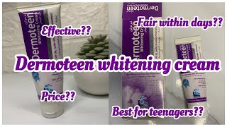 Dermoteen whitening cream without any side effect  pharmacy based whitening cream [upl. by Lenrad]