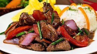 El Mejor Lomo Saltado  RECETA PERUANA  Sazón y Corazón [upl. by Bum]