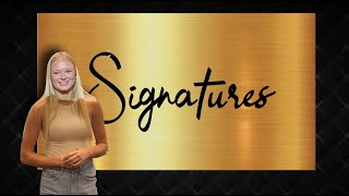 Signatures  Persuasive Speech Student Example — Public Speaking [upl. by Tiffy]