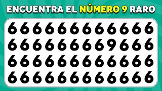 Encuentra el raro  Edición Números y Letras 🔢🔠  Quiz Bee Español [upl. by Bausch]