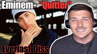 Eminem quotQuitterquot  Everlast DISS TRACK REACTION [upl. by Hanej]