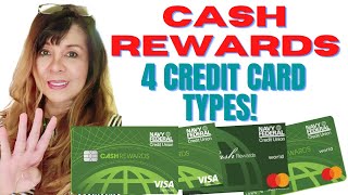 Navy Federal Credit Union 4 Cash Rewards Credit Card Types Visa amp Mastercard creditcards NFCU [upl. by Larcher569]