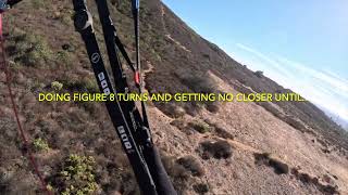 Tricky Paraglider Landing at Little Black in San Diego [upl. by Surad]