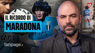 Roberto Saviano racconta Diego Maradona E la quotveraquot tomba di D10S ai Quartieri Spagnoli [upl. by Bocyaj906]