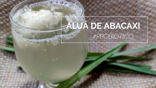 RECEITA  ALUÁ DE ABACAXI BEBIDA PROBIOTICA [upl. by Boorman]