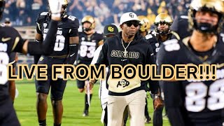 LIVE FROM BOULDER COLORADO STATE vs COLORADO COACH PRIME TRAVIS HUNTER amp SHEDEUR SANDERS [upl. by Hsirehc]