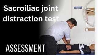 Sacroiliac joint distraction Test  Low back pain assessment series [upl. by Willet]