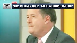 Piers Morgan Storms Off quotGood Morning Britainquot Set [upl. by Maurreen]