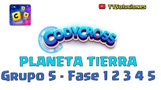 CodyCross Planeta Tierra Grupo 5 Fase 1 2 3 4 5 [upl. by Monjan753]