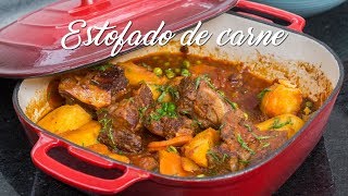 COMO PREPARAR ESTOFADO DE CARNE FACILITO  COMIDA PERUANA  RECETA DE ACOMERPE [upl. by Nodnarb21]