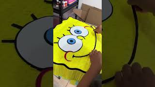 Como hacer piñata de Bob Esponja pinata piñatas [upl. by Euqnomod181]