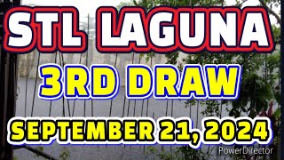 STL LAGUNA RESULT TODAY 3RD DRAW SEPTEMBER 21 2024 8PM  SATURDAY [upl. by Sethrida]