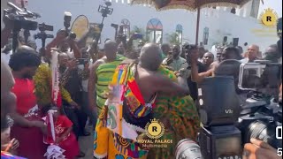 OSABARIMA KWESI ATTA  welcomes OTUMFUO OSEI TUTU  at the EMINTSIMADZE PALACE [upl. by Anahpets771]