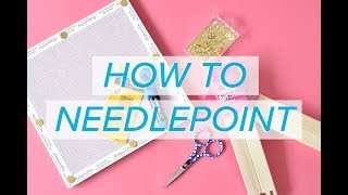 Learn How to Needlepoint in FIVE Minutes  NeedlepointCom [upl. by Clay355]