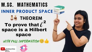 L26 l2 is a Hilbert spaceInner product space Msc mathNivaanmath Academy [upl. by Hasen]