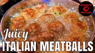 How to Make Italian Meatballs Like a Pro  Juicy Meatball Recipe [upl. by Ahsieym]