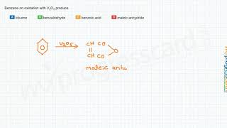 Benzene on oxidation with V2O5 produce [upl. by Macgregor]