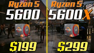 Ryzen 5 5600 vs Ryzen 5 5600X  How Big is The Difference [upl. by Beutner]