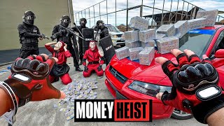 PARKOUR VS MONEY HEIST 6  BAD GUYS No ESCAPE from POLICE chase BELLA CIAO REMIX  Epic POV [upl. by Alien]