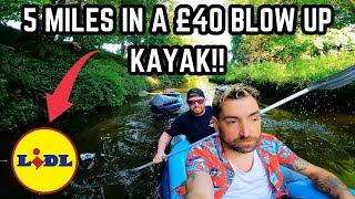 BLOW UP KAYAK ON A CANAL [upl. by Airdnas]