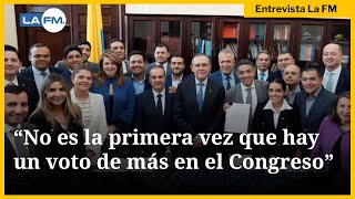 Senador del Partido Liberal afirmó que no es la primera vez que hay un voto de más en el Congreso [upl. by Susette]