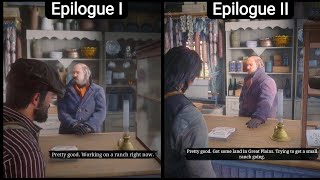 John Meets Mr Pearson In Epilogue I Vs Epilogue II Hidden Dialogue  RDR2 [upl. by Helga50]