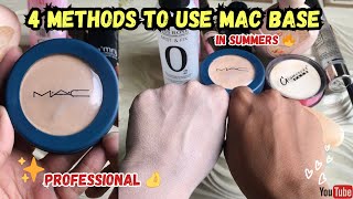 4 Methods to use Mac base in Summers🔥Affordable Best Full Coverage Foundation [upl. by Mickie]