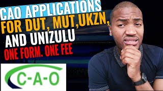 How to apply for admission at DUT MUT UKZN and UNIZULU online for 2023  CAO Online Applications [upl. by Fabriane]