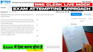 Prepp RRB Clerk LIVE mock test ✅🚀 Agar accuracy 100 nhi toh 8080 ka koi fayeda nhi [upl. by Krantz187]