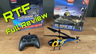 Der perfekte Einstieg  Amewi Junior MD500E CX Koaxial RTF RC Anfängerhubschrauber  Full Review [upl. by Emia426]