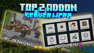 TOP 2 ADDON SERVER MCPE 12144 [upl. by Fenny]