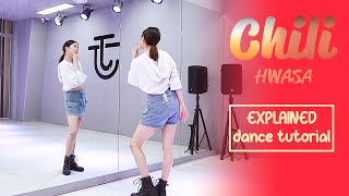 화사HWASA X SWF2  Chili 1Million choreography  EXPLAINED  Mirrored [upl. by Llerrom]