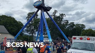 Video shows ride malfunctioning at centuryold amusement park in Oregon [upl. by Pressey]