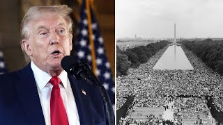 Trump compares Jan 6 crowd size to MLKs quotI have a dreamquot march on Washington [upl. by Arbas]