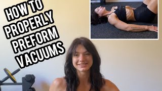 Get A Smaller Waist With Vacuums  How To Do An Ab Vacuum [upl. by Watt]