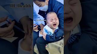 Cutebaby 🧚 Baby Injection Push Vedio 💉 baby cute love injection crying shots [upl. by Redienhcs]