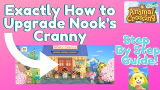 How To Upgrade the Shop Nooks Cranny in Animal Crossing New Horizons Exact Requirements amp Guide [upl. by Eidassac523]