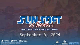 Trailer de Anúncio  SUNSOFT is Back Retro Game Selection • Nintendo Switch [upl. by Harimas]