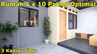 Rumah 6x10 yang PALING OPTIMAL dengan Lantai Mezzanine [upl. by Malloch16]