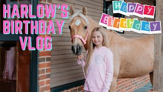 ITS MY BIRTHDAY SPEND THE DAY WITH ME AT THE STABLES Harlow and Popcorn [upl. by Suoirad]