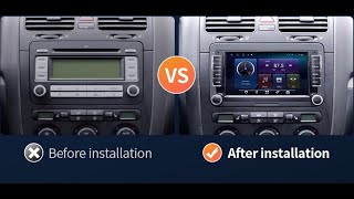 demonter retirer un autoradio golf polo disassemble a polo car radio montage android GPS [upl. by Yt]