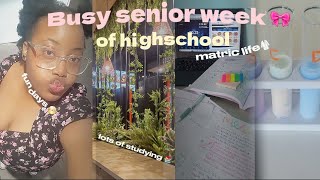 STUDY VLOG 🍞  Busy week in Matric 🎀  studying  matric life  fun days [upl. by Ajuna]