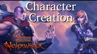 Character Creation Neverwinter PS4 [upl. by Arabeila]