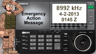 Emergency Action Message 8992 kHz [upl. by Adianez]